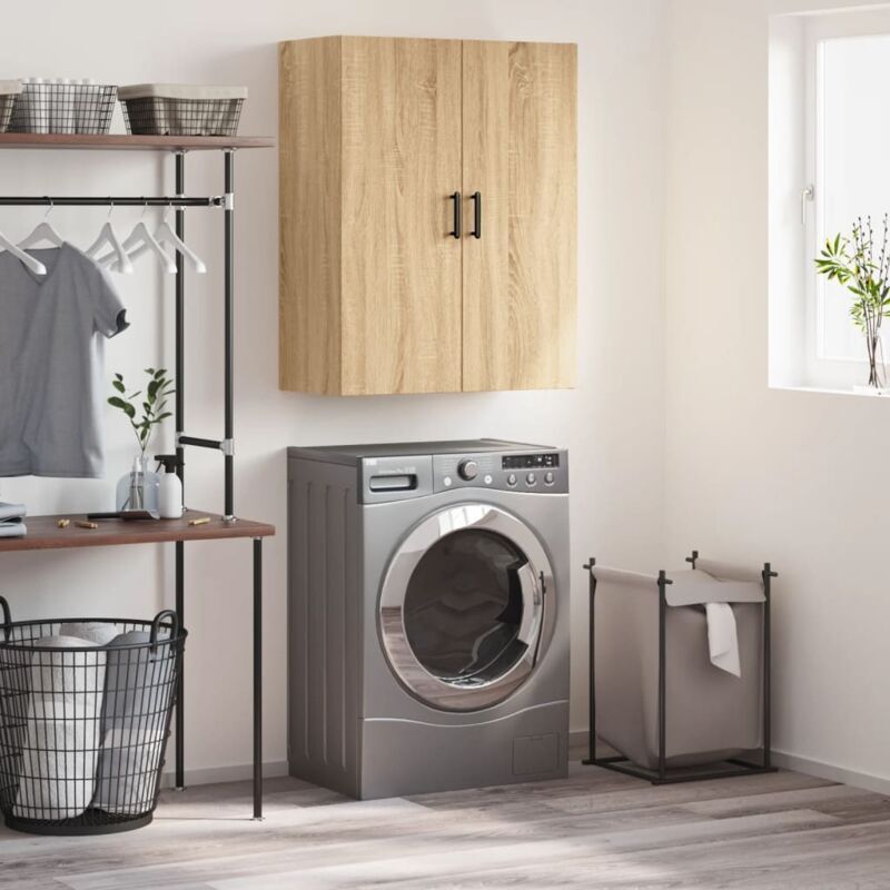 Wall Mounted Cabinet Sonoma Oak 69.5x34x90 cm Vidaxl