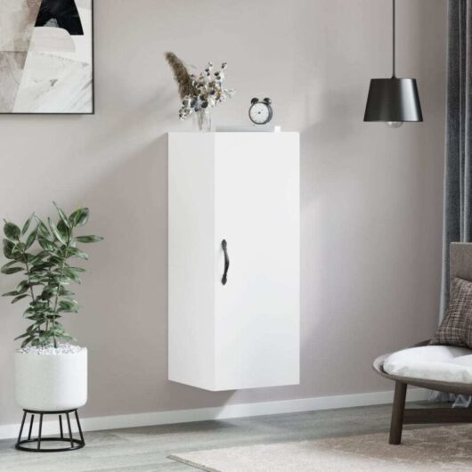 Wall Mounted Cabinet White 34.5x34x90 cm Engineered Wood Vidaxl