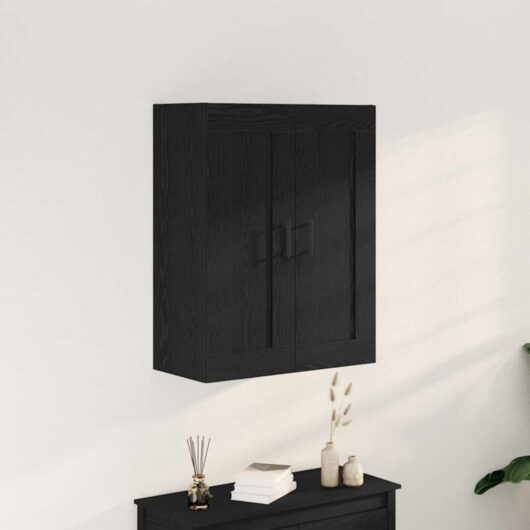 Wall-mounted Cabinet Wall-mounted Black oak 69.5 x 34 x 90 cm Vidaxl